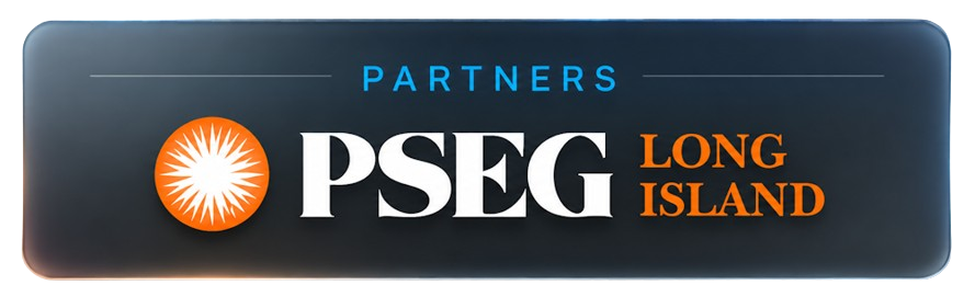 Creative Lighting PSEG Long Island rebate partner badge