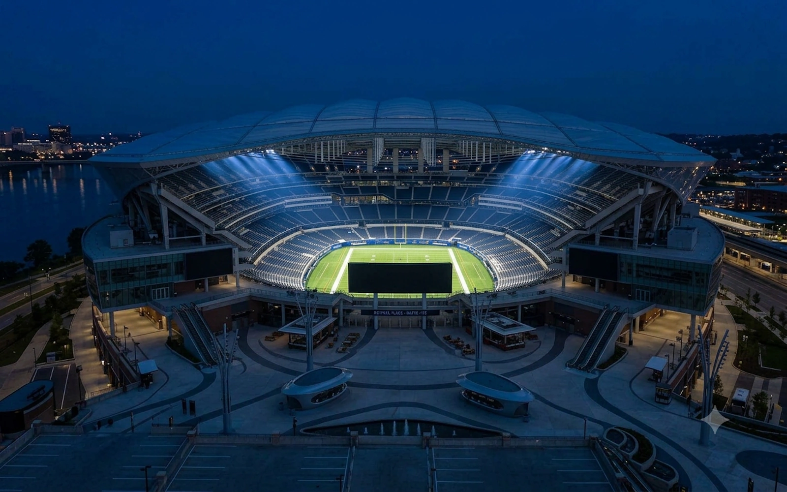 LED football stadium lighting for an athletic facility in Naples Florida
